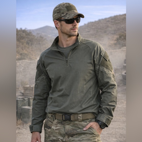 5.11 Tactical Other - 5.11 Tactical Quarter Zip Pullover 2XL XXL Green Military Combat Utility Shirt